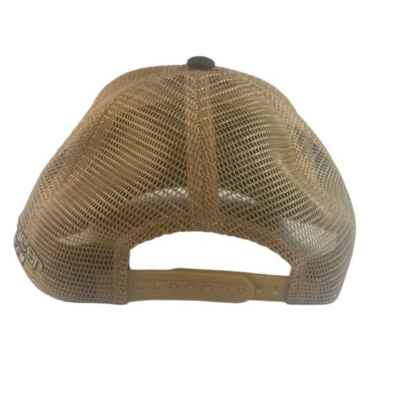 Classic Caps BlueRacer Midstream Trucker Hat Gray Tan New - Picture 7 of 12